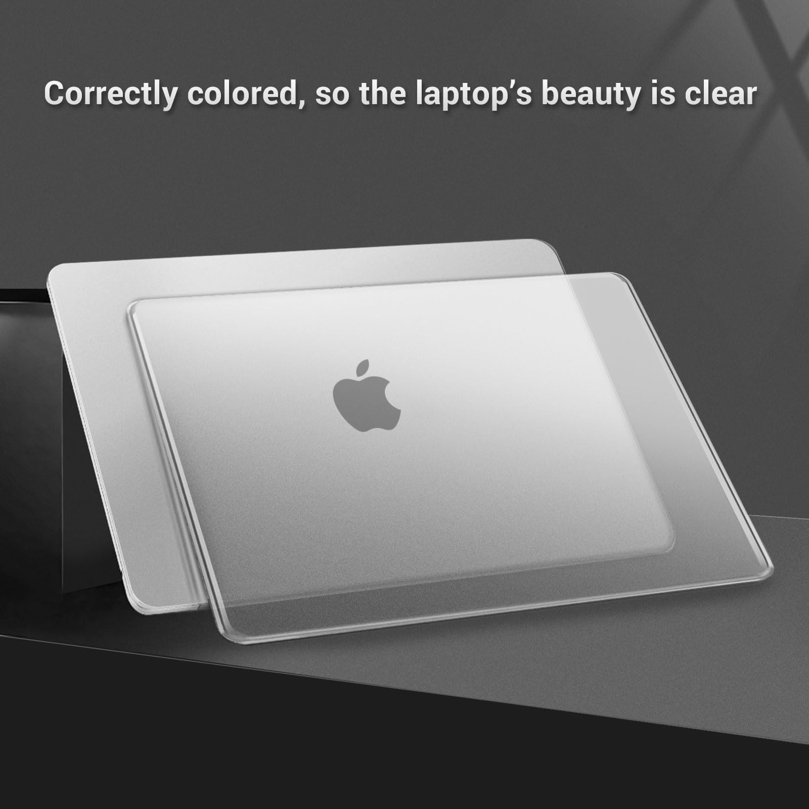 GPXIIZ Cover Ultra Sottile Per MacBook Air 15" (2023-2025, M2/M3/M4): Custodia Rigida Trasparente, Modelli A3241/A3114/A2941