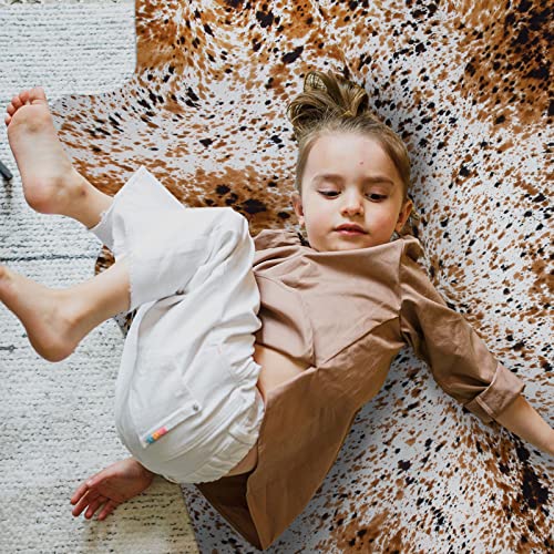 Faux Cowhide Rug Premium Cowhide Rug Large Cow Rug 5.2X4.6 Feet Rugs For Living Room Bedroom Dining Room Western Neutral Modern Rug Area Rugs Cow Print Rug Grey Rug Carpet #TOP3