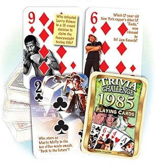 Flickback Media 1985 Trivia Challenge Playing Cards: Birthday Gift