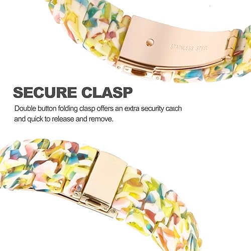 Vista 6 de Correas compatibles con Samsung Galaxy Watch 7 / FE / 6/6 Classic / 5/5 Pro / 4/4 Classic / 3 de 1.614 in / Huawei GT3 de 1.654 pulgadas, 0.787