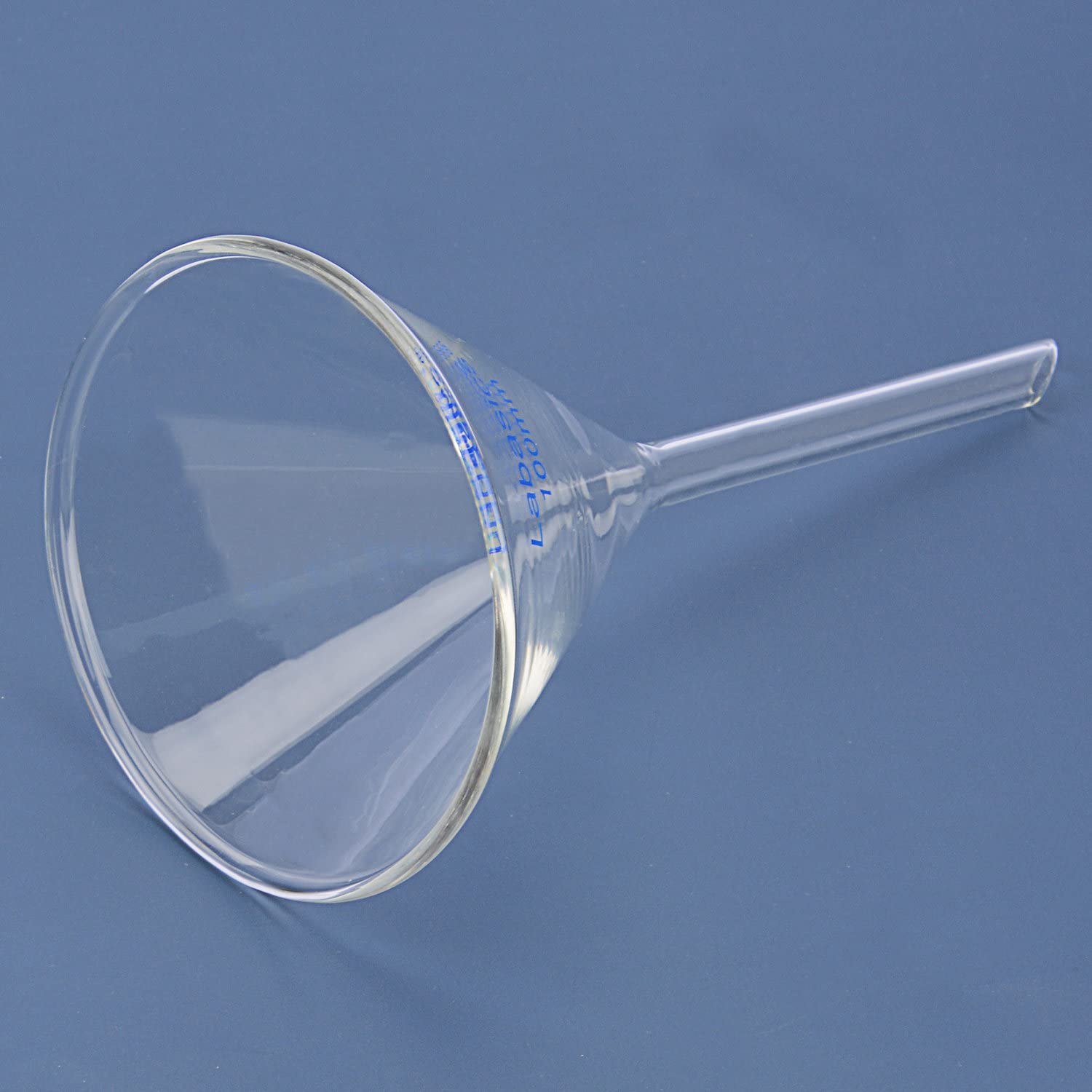 Labasics Borosilikatglas Trichter, 2er-Pack Schwere Glaswand Trichter Glass Funnel Kurzer Stiel 100 mm Durchmesser, 100 mm Stiellänge