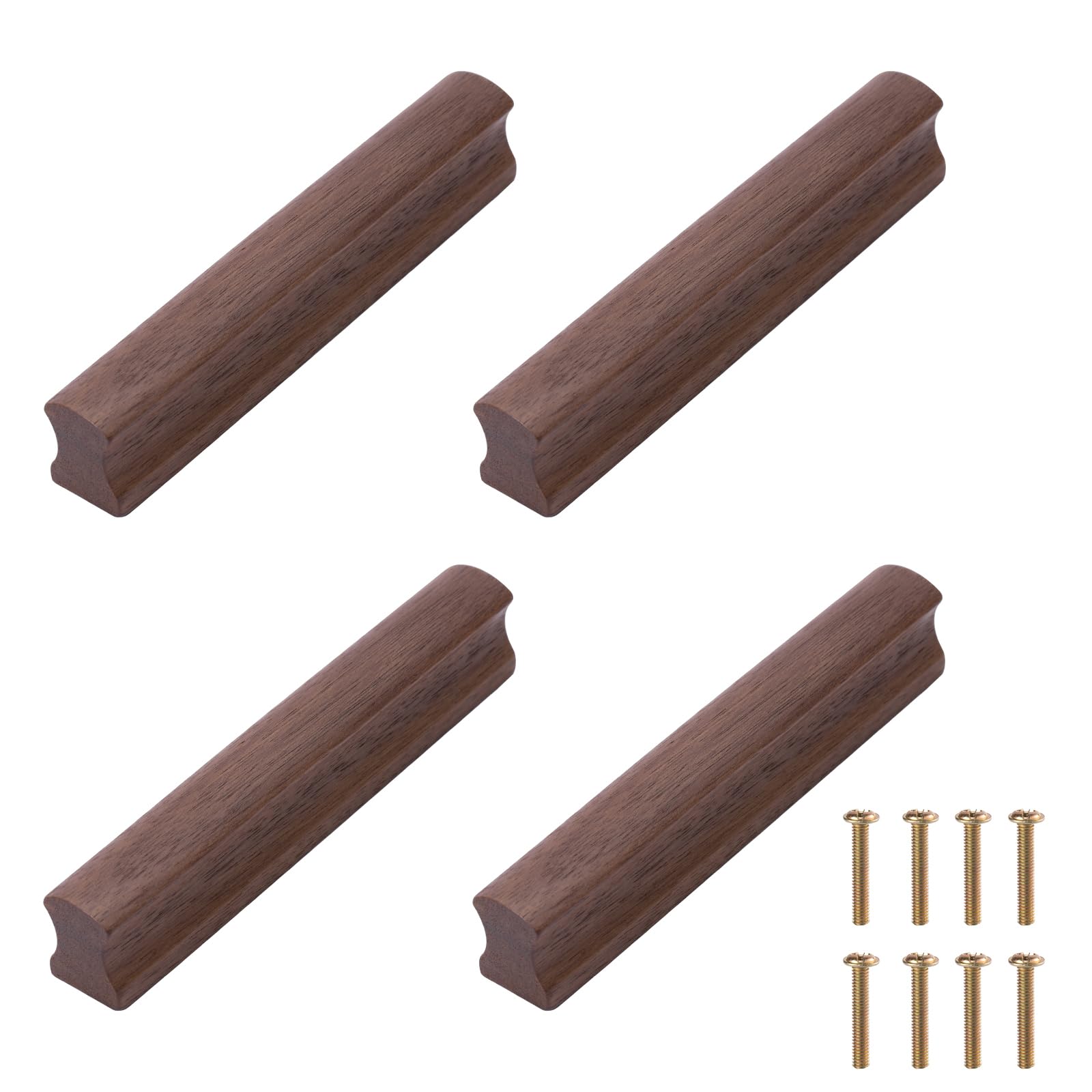 Poignées de tiroir rectangulaires en bois pour remplacer des fixations usées d'armoire