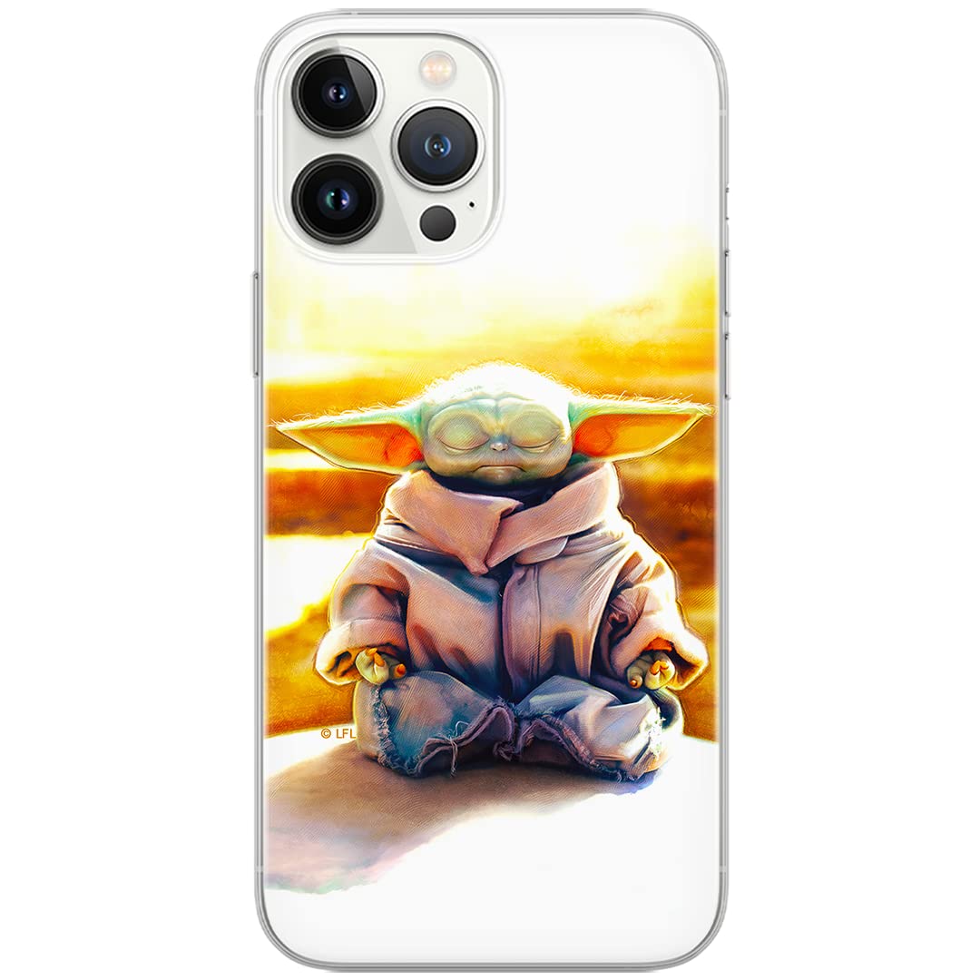 Ert Group Custodia Per IPhone 13 Pro Max Con Licenza Ufficiale Star Wars – Modello Baby Yoda 003, Cover In TPU Flessibile, Antiurto E Resistente, Design Originale - 3