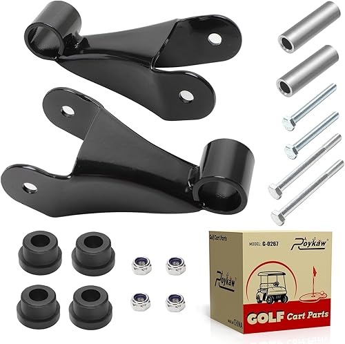 Roykaw Kit de grillete trasero para carrito de golf Club de repuesto para modelos de gas y eléctricos precedentes 2004-2013, incluye bujes y mangas,