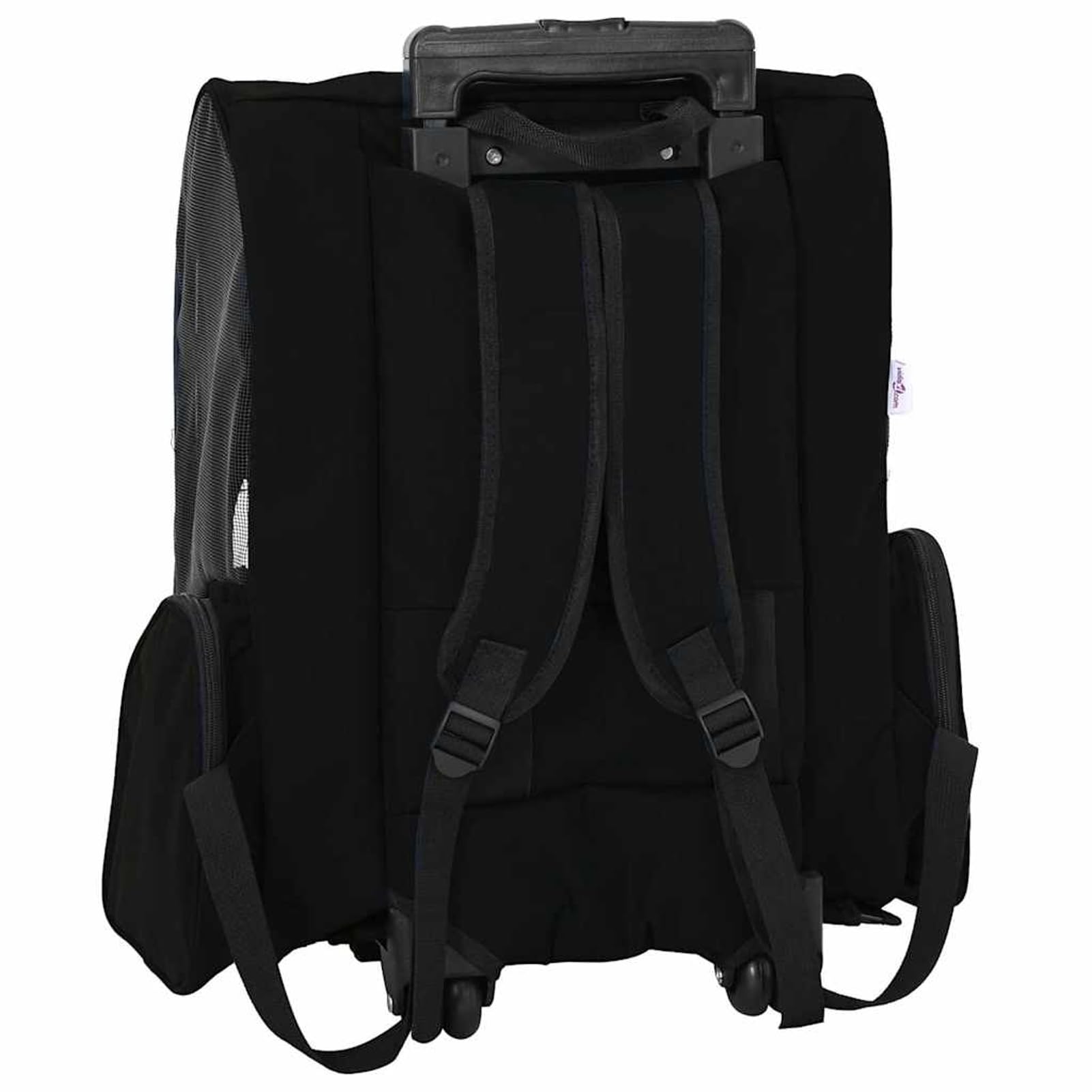 Gecheer Haustiertrolley 3-in-1, multifunktionales Design, Rolltasche, Rucksack, Handtragetasche, 48x32x(57-106) cm, Oxford-Gewebe, für Reisen und Ausflüge mit Haustieren42007372