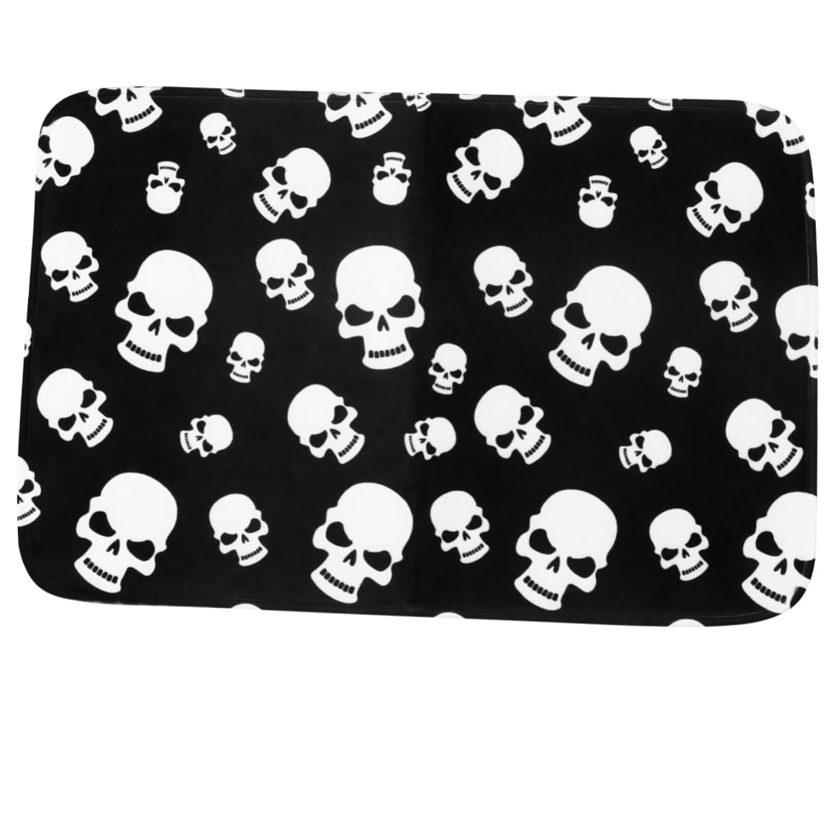 Alfombra antideslizante Yardwe con diseño de calavera para decorar la entrada de casa