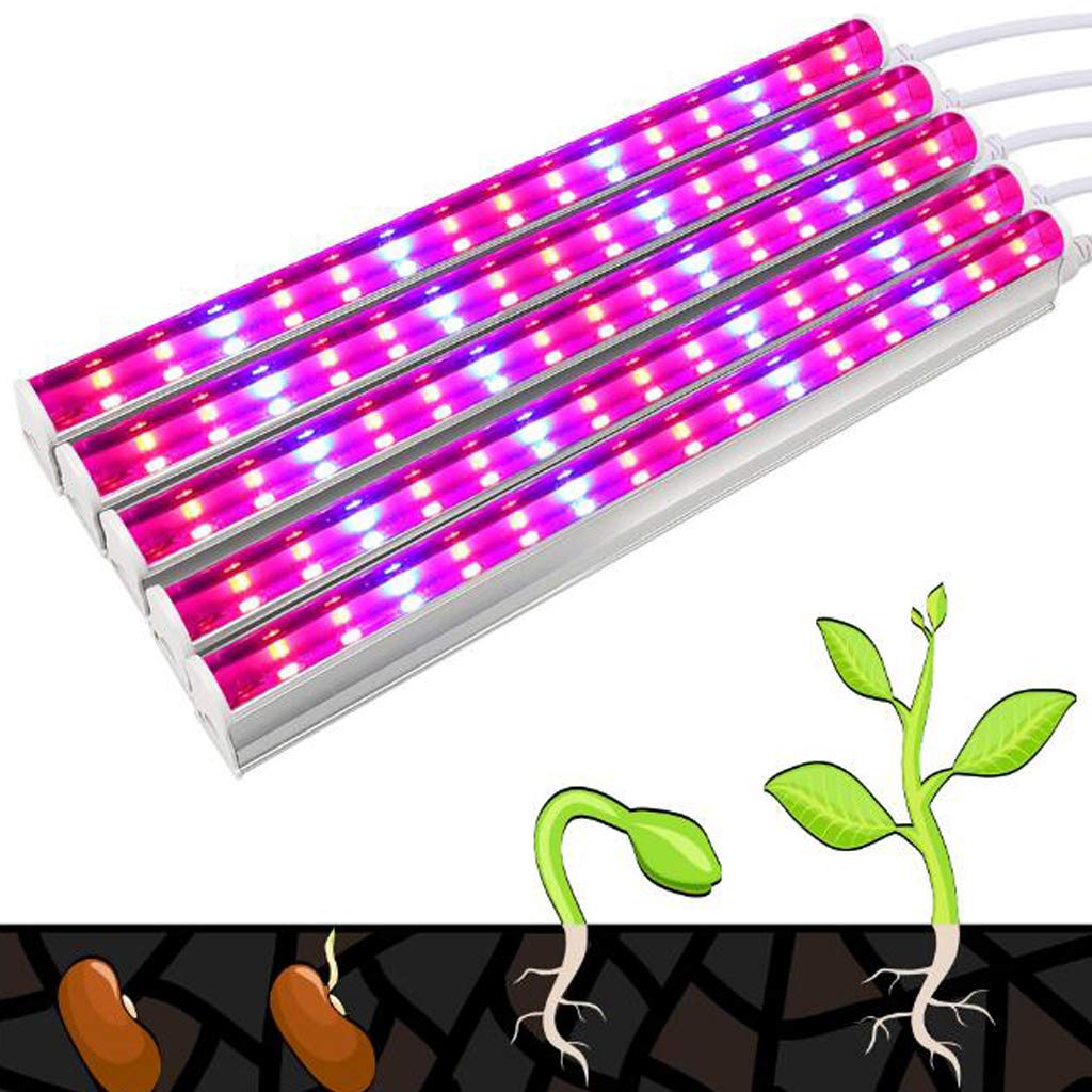 Plant Grow Light, Plant Growing Lamp, Grow Light Bar para Plantas de Interior, 5 * 6W, Stick To Anywhere, Grow Lamp USB Plug-in Powered Led Plant Light