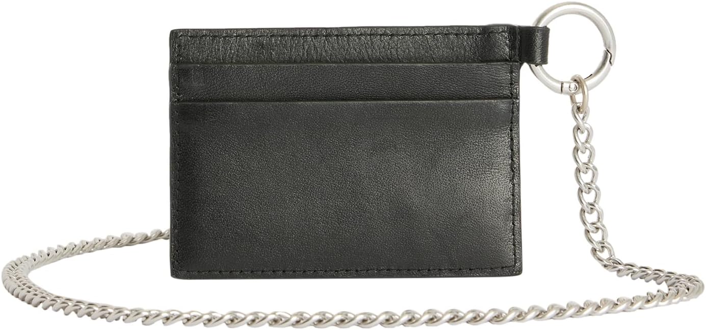 AllSaints Men's Makoto Chain Card Holder Black One Size - Image 7