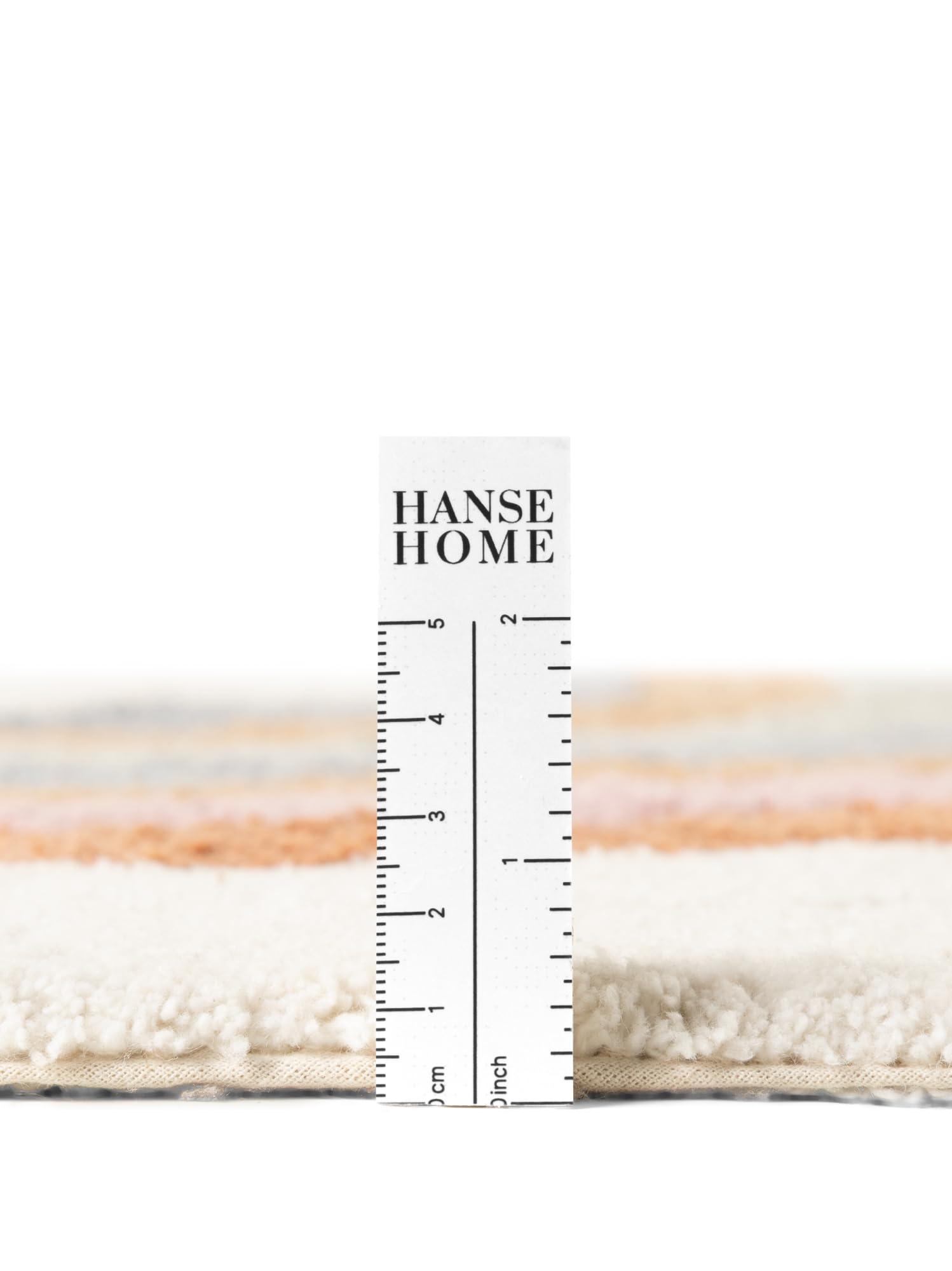 Hanse Home Kinderteppich Petite Melodie - Pflegeleichter Teppich Junge Mädchen, rutschfest&Waschbarer Formteppich Wolke Regenbogen, Kinderzimmer Weicher Spielteppich - Creme Multifarben, 140x200cm