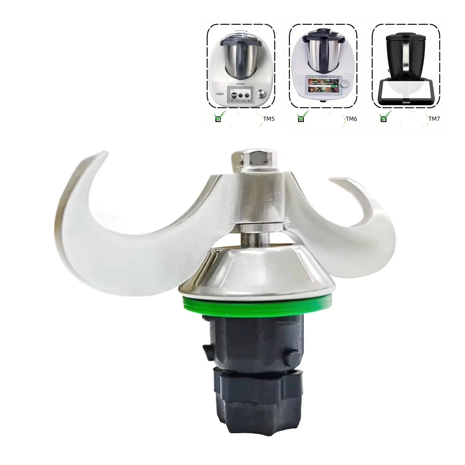 Genérico Compatible con Thermomix, Cuchilla mezcladora de Masa TM5/TM6/TM7