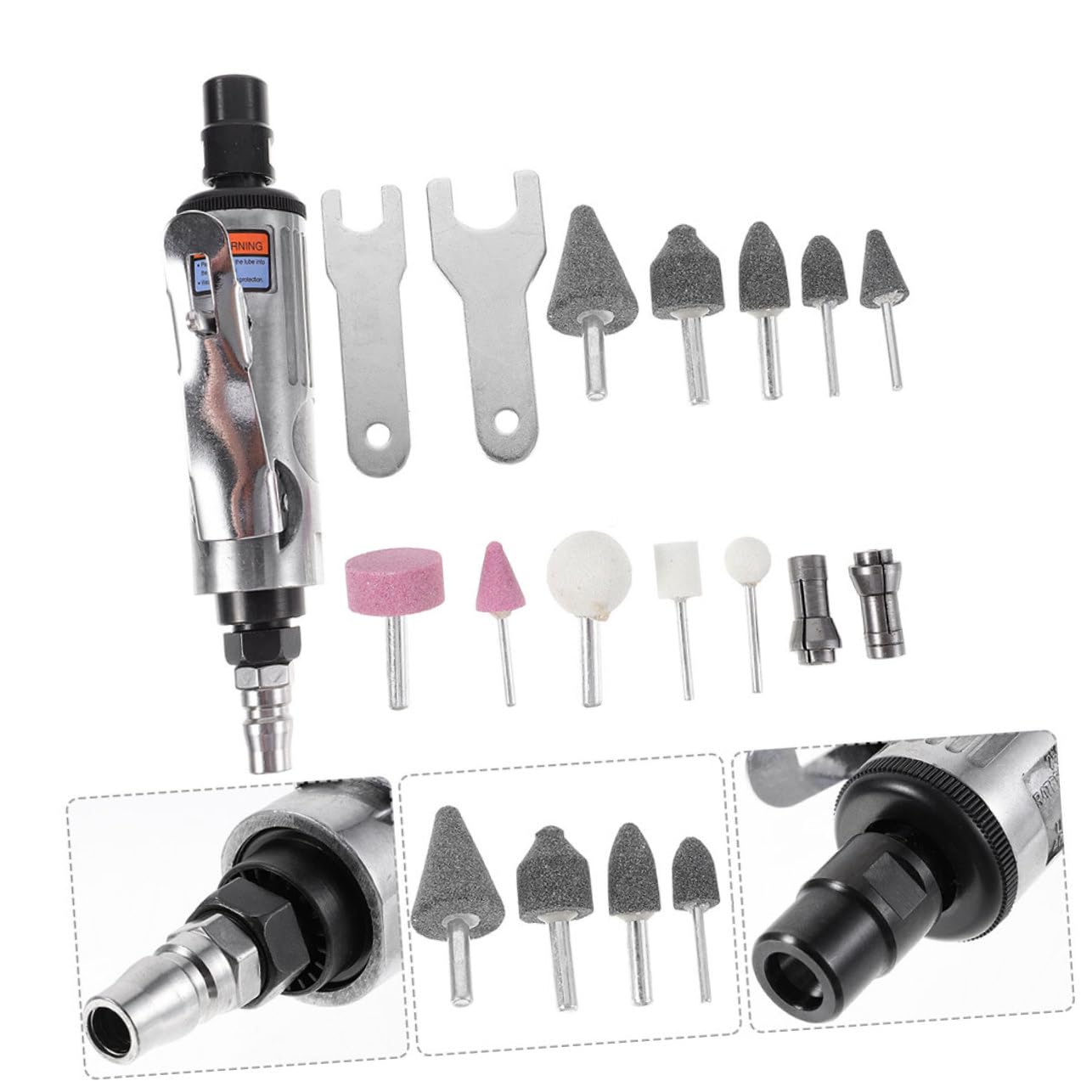 Right Angle Air Die Tool Angle Die Air Tool Attachments Portable for Carving Polishing Pneumatic Engraving Machine