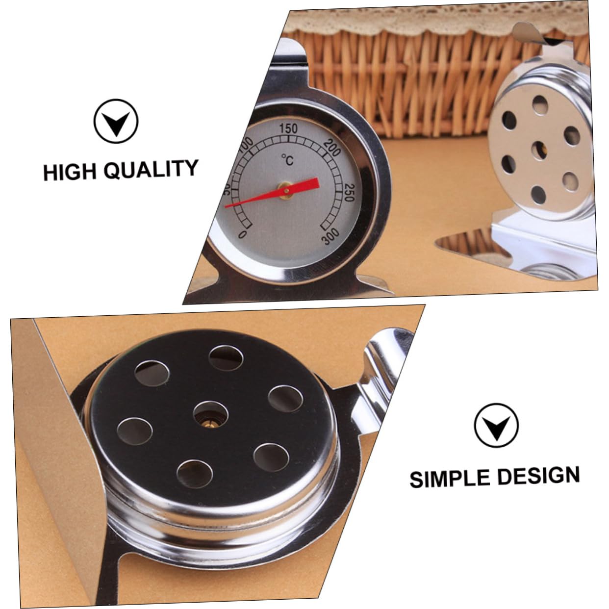 TOPBATHY 3 Set Termometro Da Forno Acciaio Inossidabile Precisione E Facilità Uso Per Batteria E Facile 2 Pezzi*3