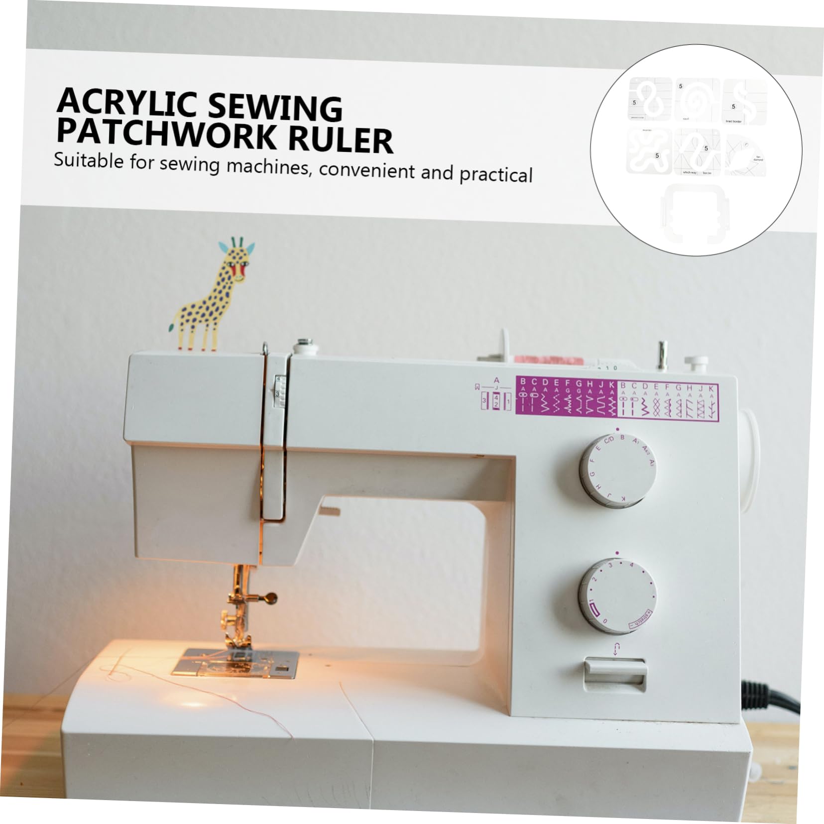 EXCEART 7 Piezas Plantilla De Regla Para Patchwork Regla Transparente De Acrílico Para Manualidades Patrones De Bricolaje Para Ropa