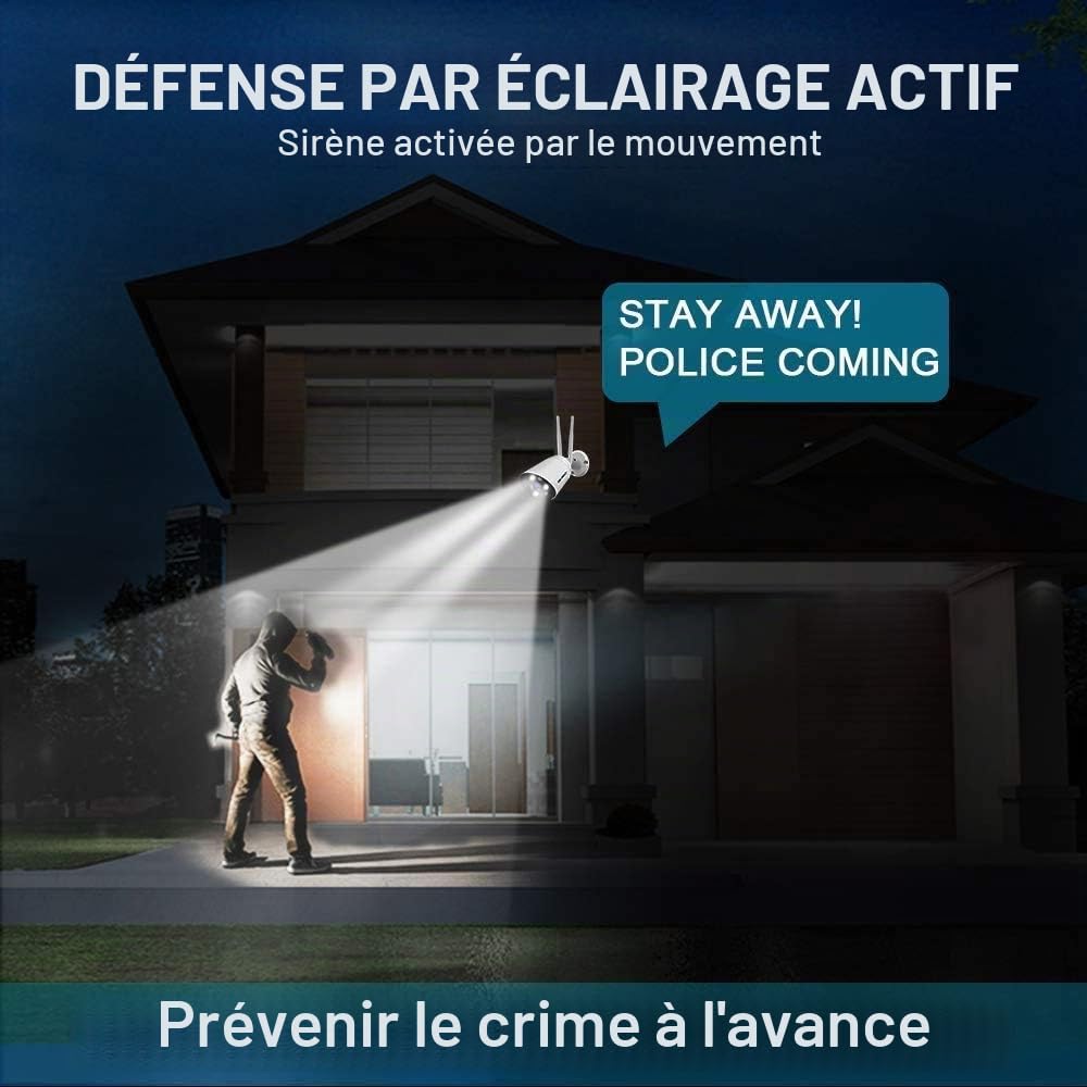 GENBOLT Caméra Surveillance Extérieure WiFi 2.4/5GHz