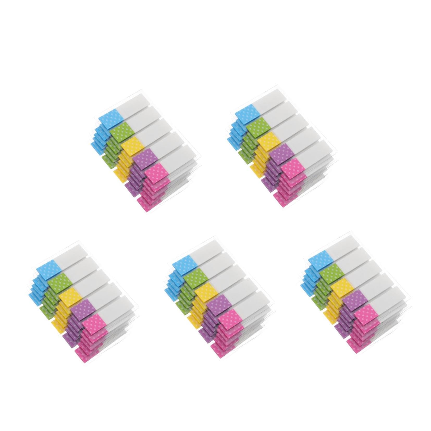 NUOBESTY 30packungen Pack Transparente Pet Index-tags Bunte Haftmarker Für Seitenmarkierung Beschreibbar Repositionierbar Für Schule Büro Zuhause Süßes Design Für Kreative