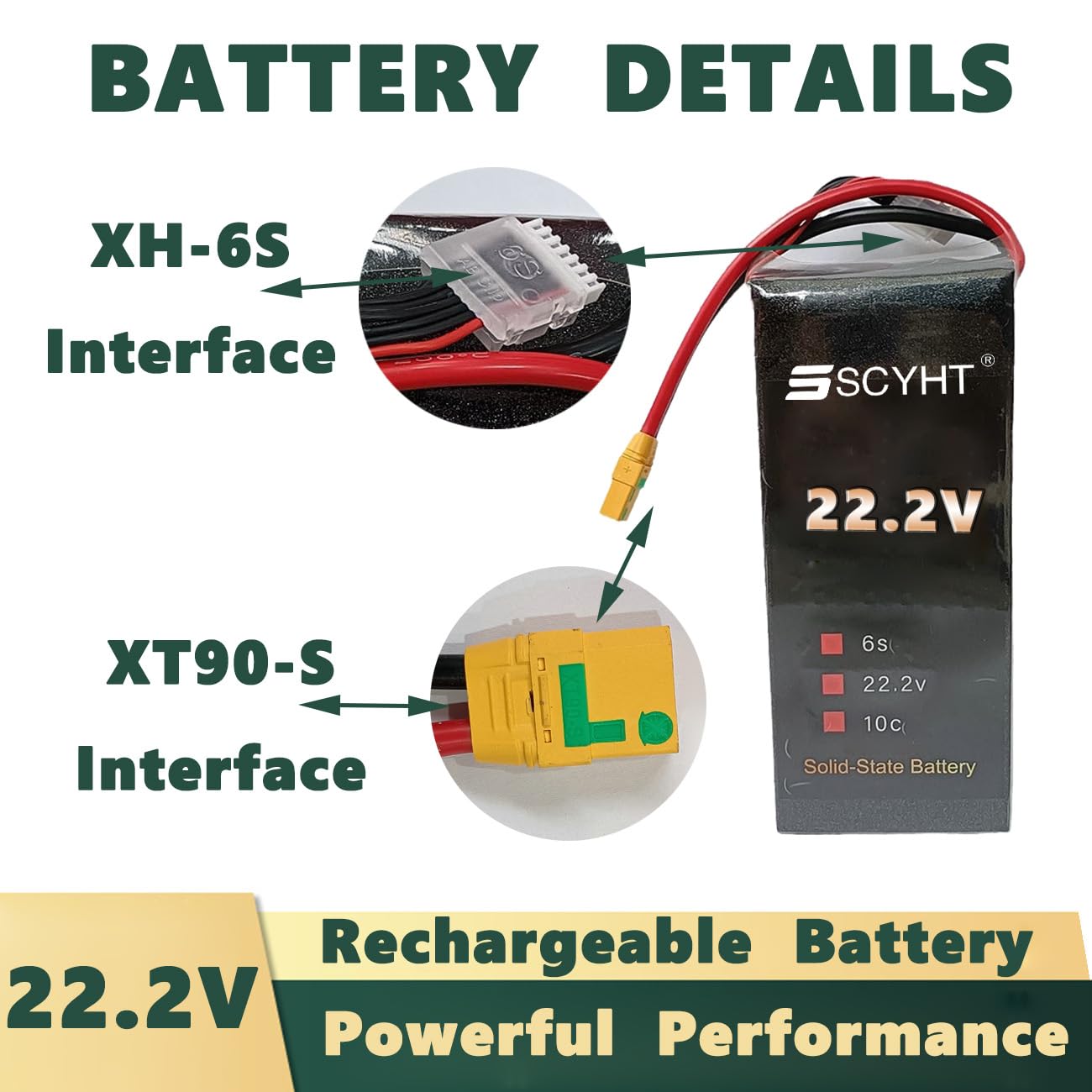 Akumulator LiPo 6S 22,2 V 16000 mAh 30000 mAh 40000 mAh Akumulator zamienny 22,2 V Akumulatory litowe do dronów z silnikami 300 W - 888 W i portem XT90-S,22.2v40000mah 1pack