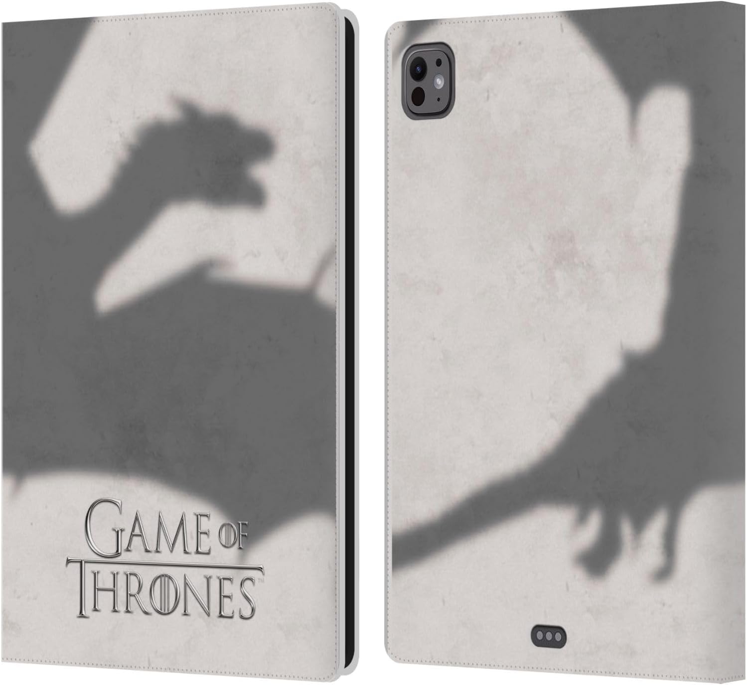 Head Case Designs Officially Licensed HBO Game of Thrones Dragon Key Art Leather Wallet Case Compatible with Apple iPad Pro 11 M4/M5 2024/2025