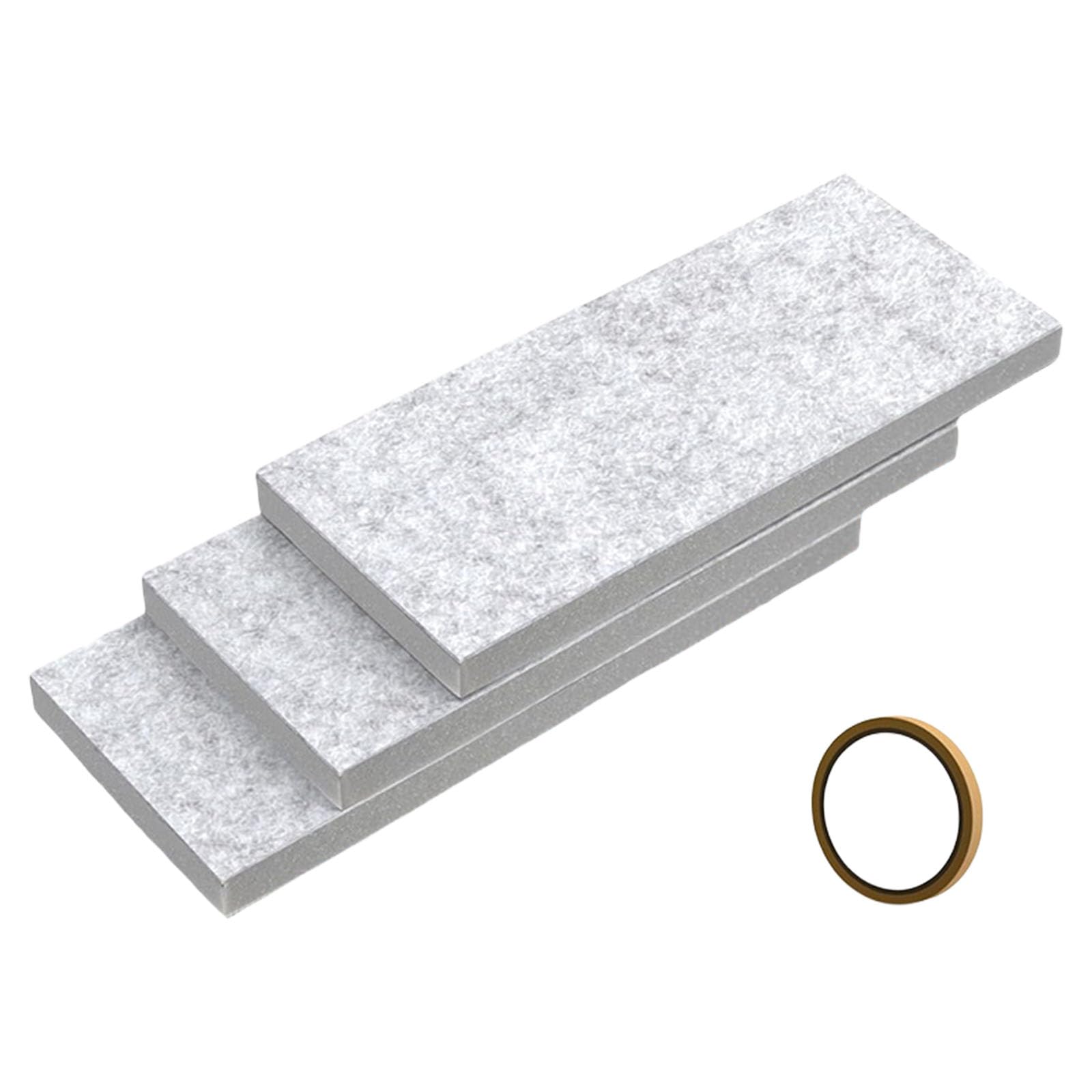 Kalttoy Of 3 Air Conditioning Window Insulation Foam Thermal Noise Reducing Panels with Adhesive Strips Perfect for Outdoor Portable Air Conditioning Window Seal Foam Panels