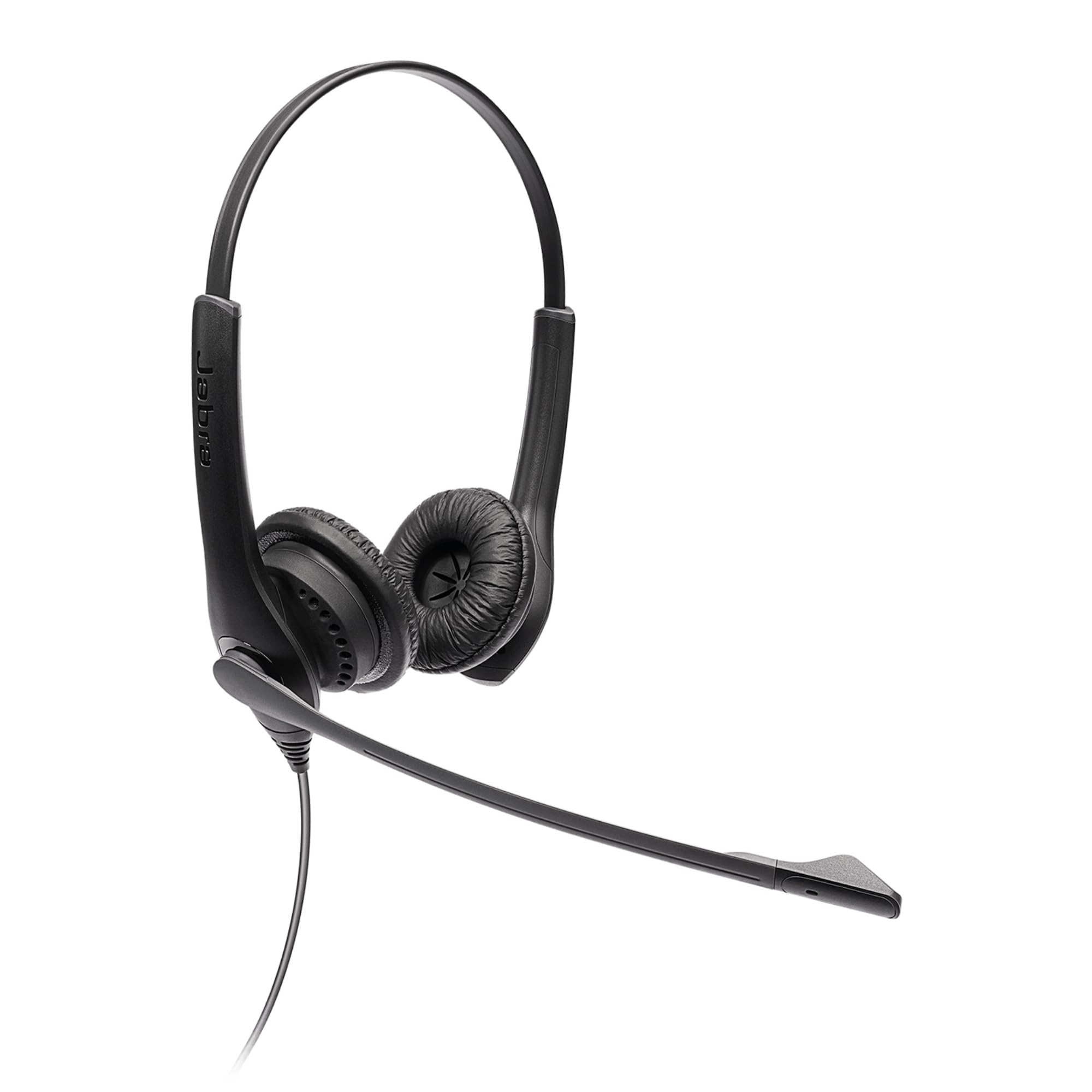 Jabra Biz 1100 EDU Stereo-Kopfhörer mit Mikrofon für Schüler - Headset mit Geräuschunterdrückung und Gehörschutz, Kunstleder-Ohrkissen und 3,5 mm Klinkenanschluss - Schwarz Einheitsgröße