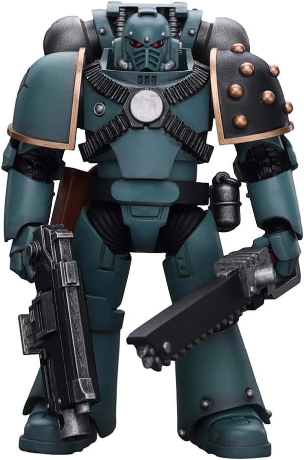 JOYTOY Warhammer The Horus Heresy 1/18 Action Figure Sons of Horus MKIV Tactical Squad Legionary with Bolter Collection Model Birthday Gifts