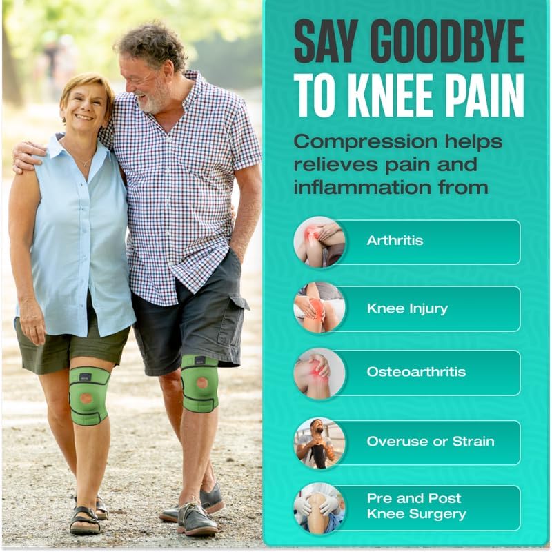 Image of Modvel ELITE Knee Brace for Men & Women - Patella Gel Pads & Side Stabilizers for ACL, Meniscus Tear, Arthritis & Injury Recovery - Maximum Support for Running, Sports & Joint Pain Relief