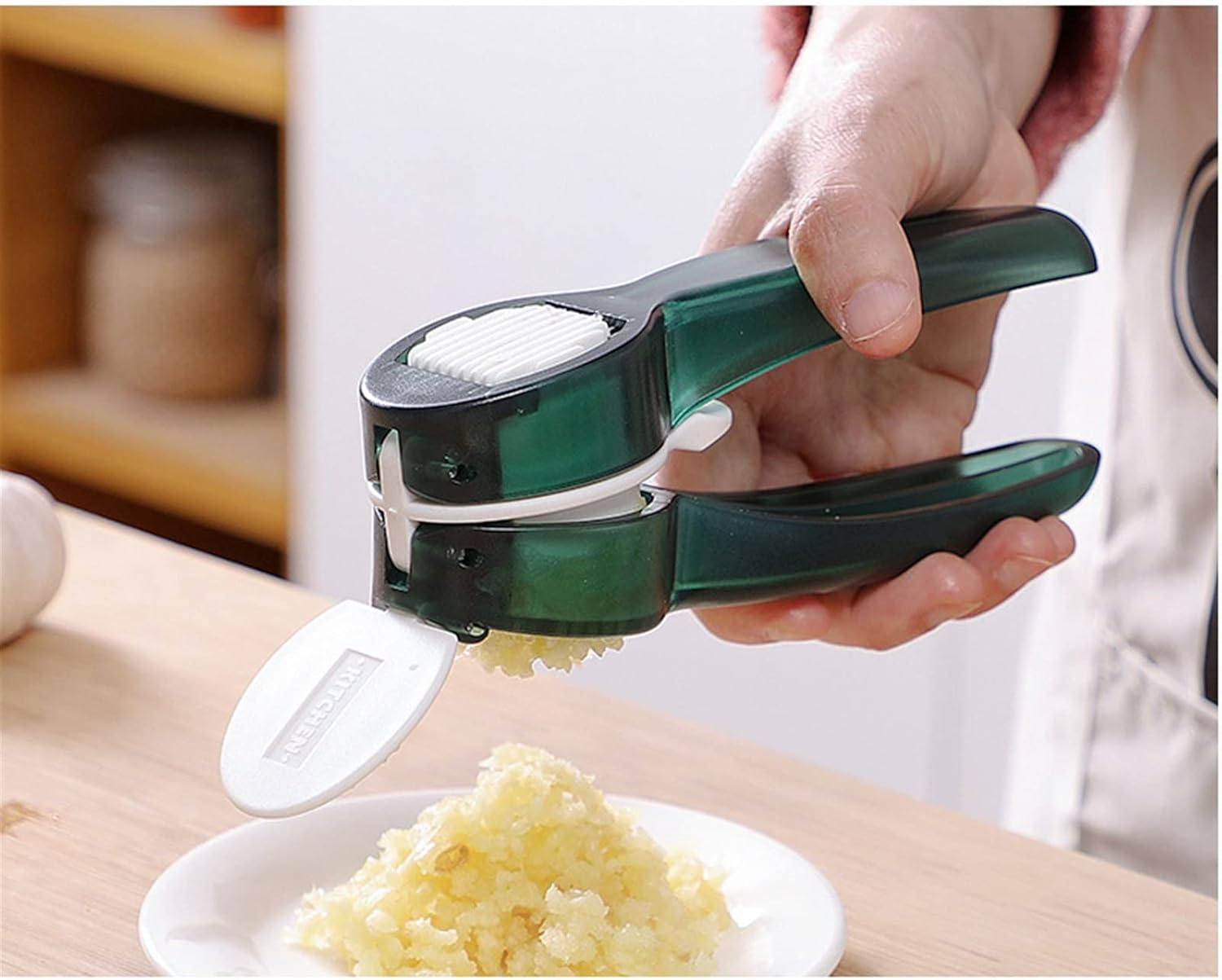 1pcs Garlic Press Manual 2 In 1 Multifunctional Garlic Slicer Stainless Steel Garlic Mincer Chopping Squeezer Kitchen Gadgets