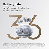 Vista 4 de Beats Studio Buds + Auriculares inalámbricos con cancelación de ruido, color transparente (renovados)