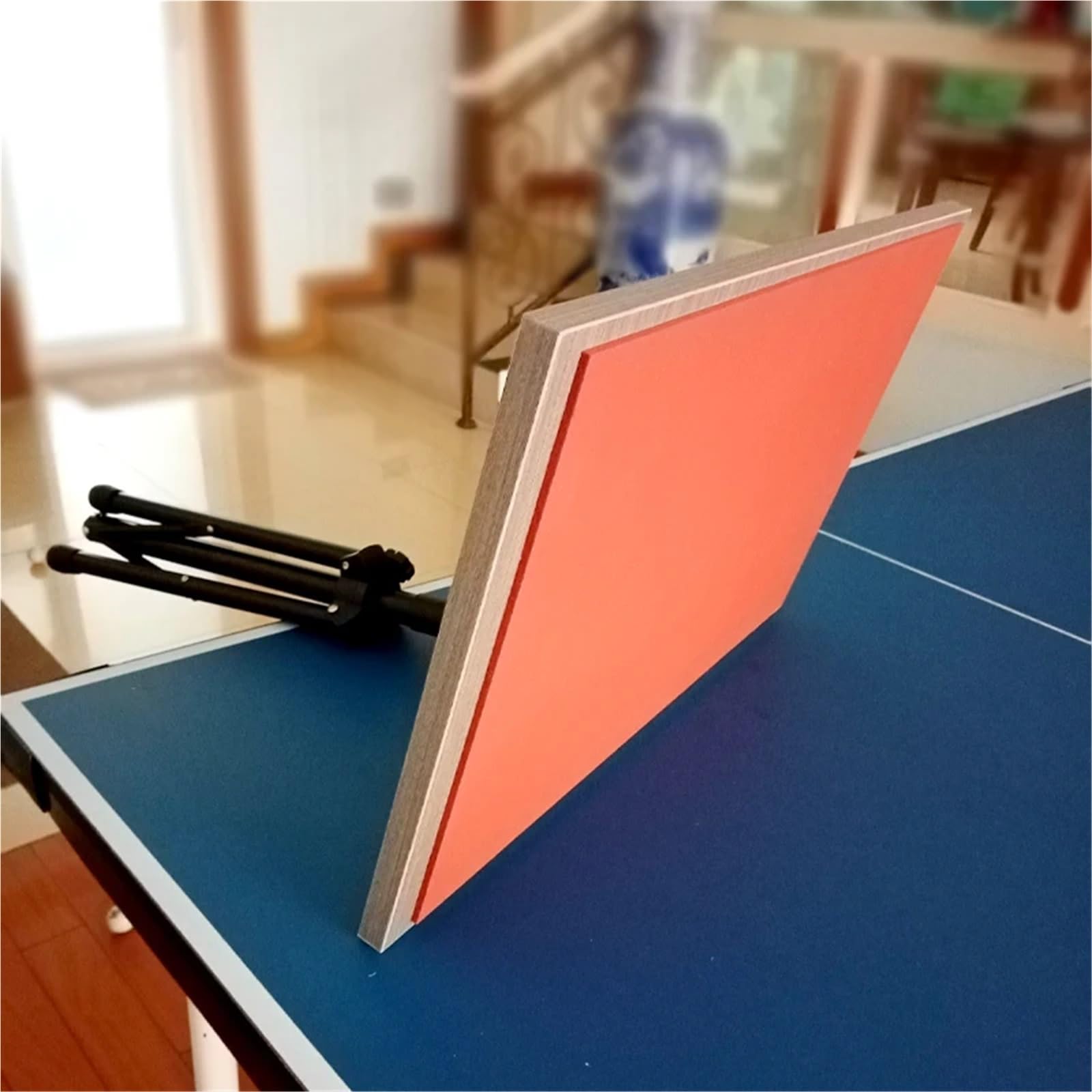 Table d'exercice de ping-Pong Portable, Planche de Rebond, Auto-Apprentissage Unique, améliore Le Service, équipement de Machine à Ressort de ping-Pong Table de ping-Pong(Red 1)