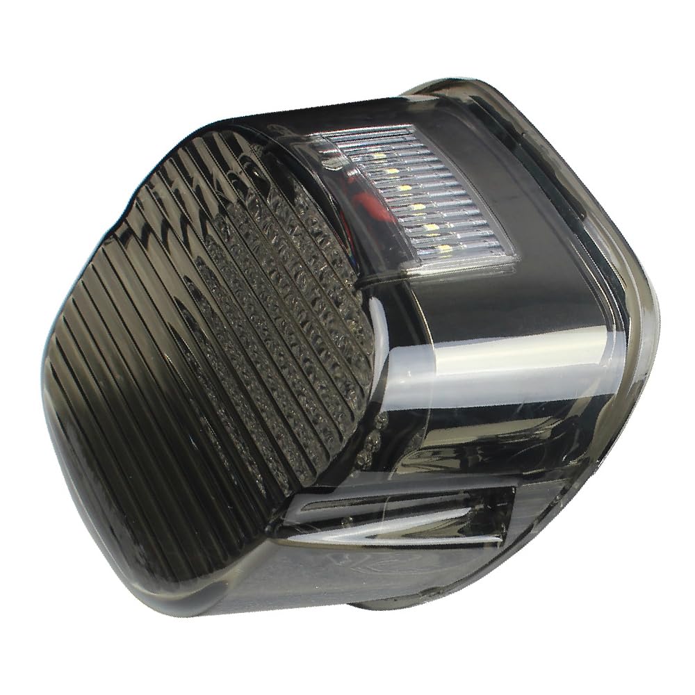 Baceyong Feu arrière à LED, feu arrière de moto à LED, feu stop Compatible avec Harley-Davidson, noir