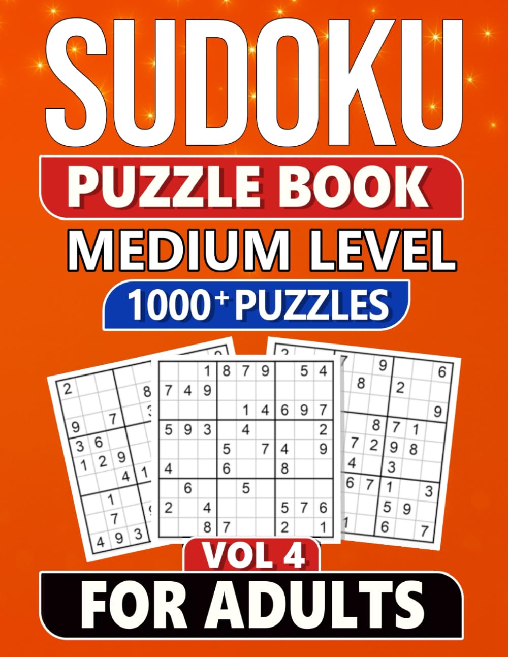 Sudoku Puzzle Book for Adults: 1000 Medium Level Puzzles with Solutions - Vol 4