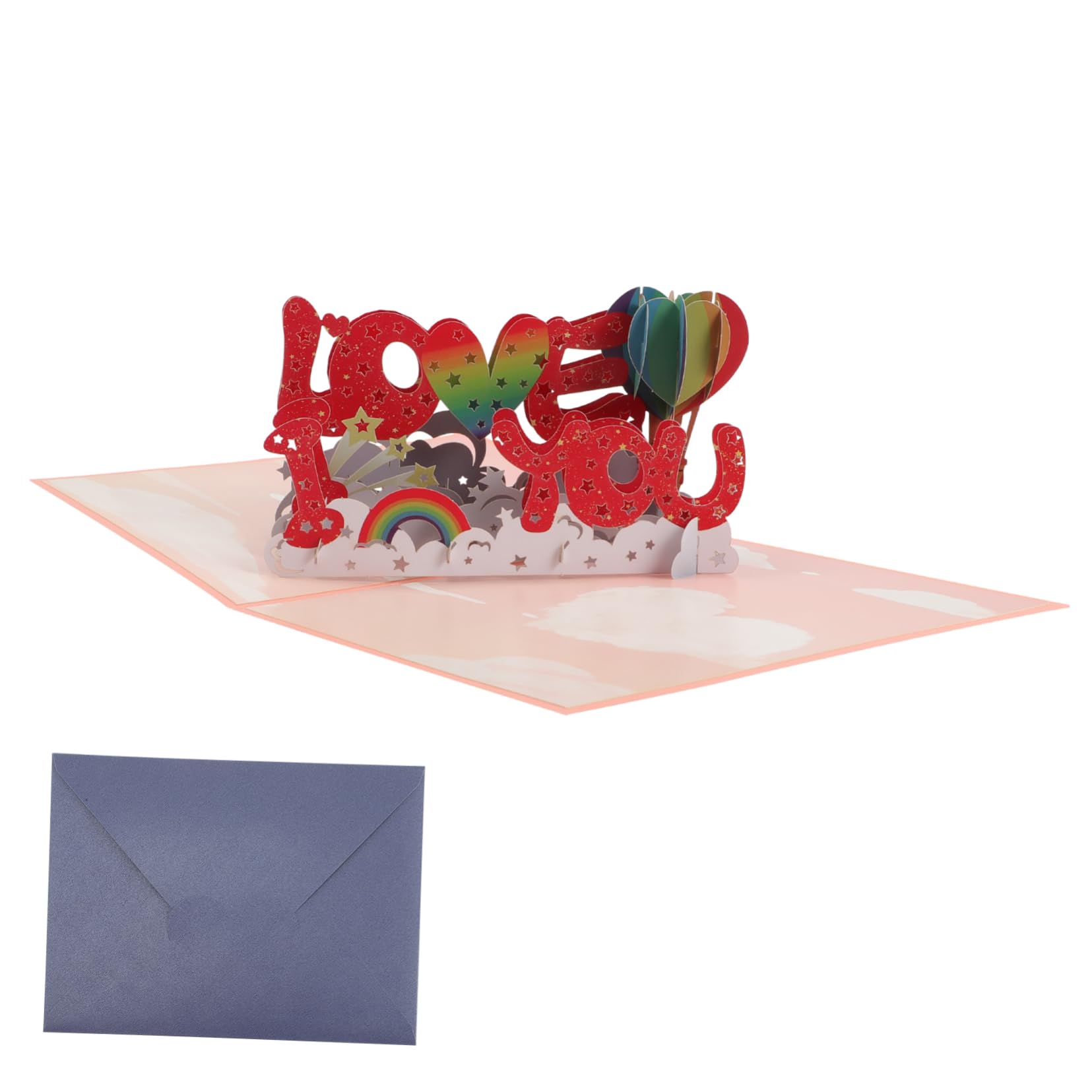 VILLCASE 5sätze Grußkarte Mit Liebe Design Handgemachte Jubiläumskarten Valentinstagskarten Und Geburtstagskarten Für Besondere Anlässe Und Persönliche Botschaften