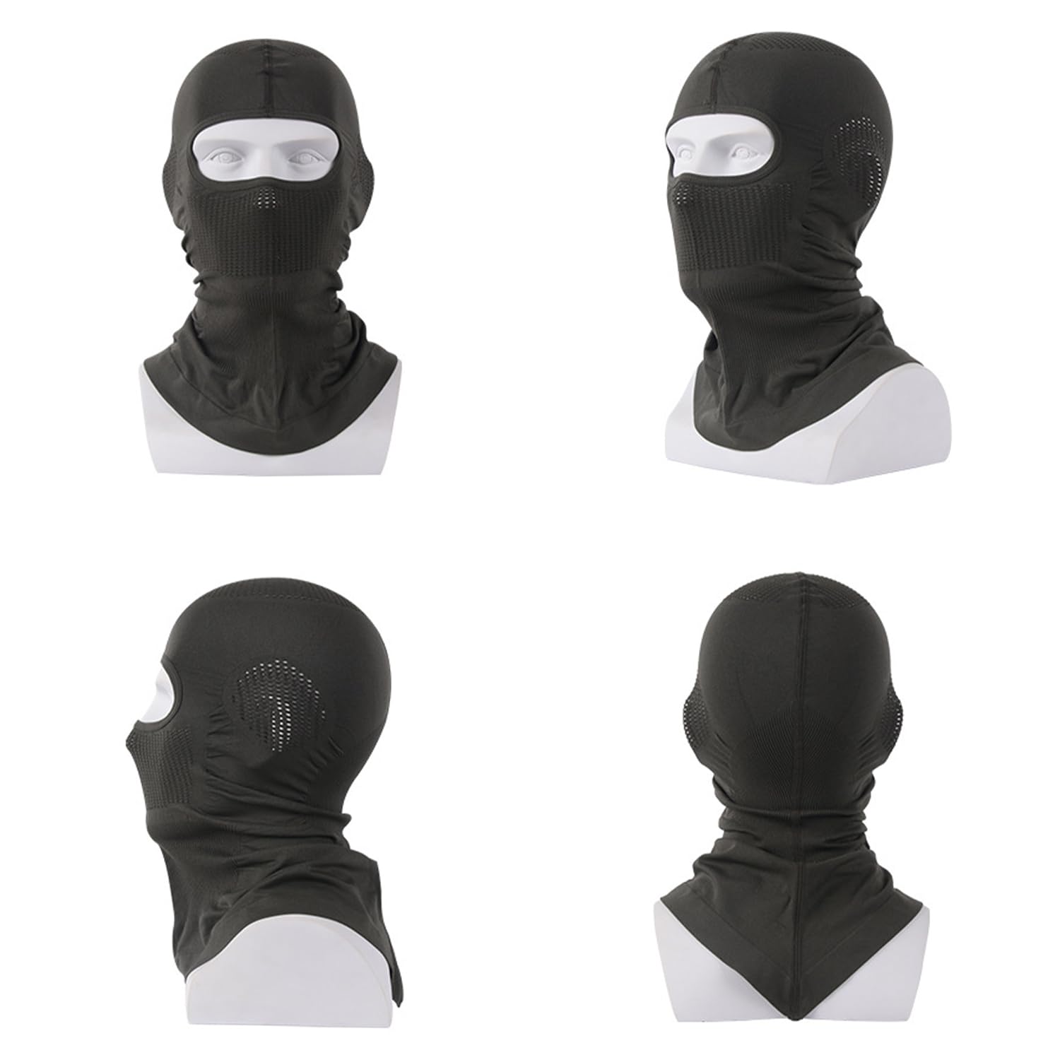 1 capucha transpirable para bicicleta deportiva, protección solar multifunción, máscara de esquí, máscara para casco de moto, protector de cuello para bicicleta, máscara de cara completa
