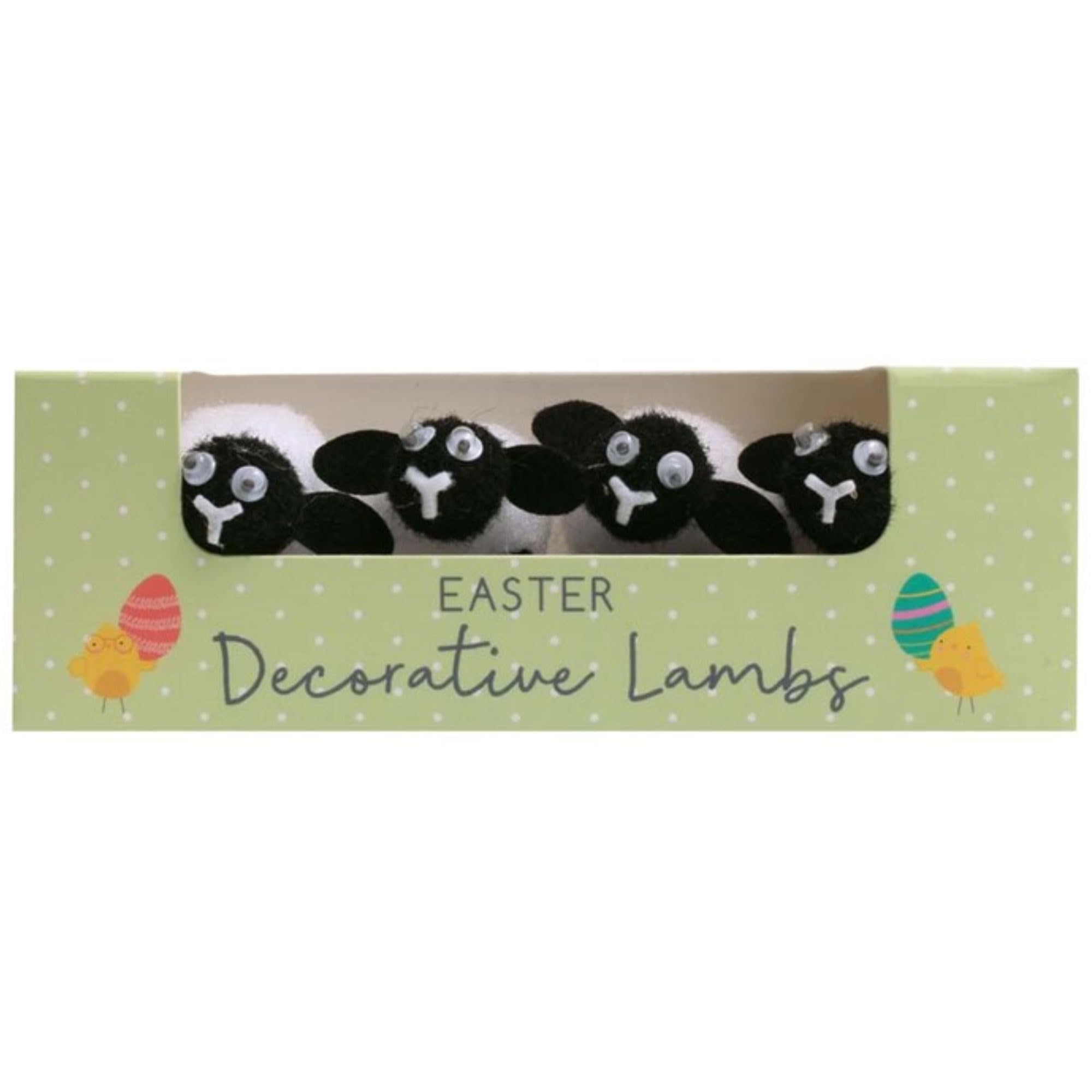 Concept4u 4X Fluffy Lambs Easter Bonnet Decoration - 4 Pcs Fluffy Easter Lambs For Easters Hat Decoration Accessories And Egg Hunt Parties & Festivals - Mini Artificial Craft Décor