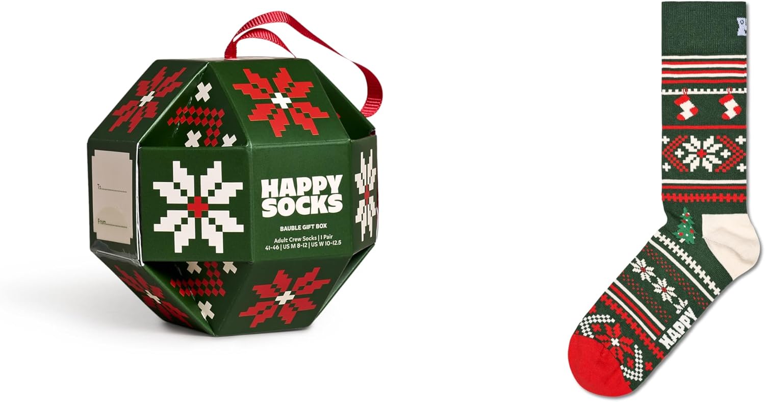 Happy Socks Winter Themed Sock Gift Sets- Skiing, Snowman & Snow Flakes- For Men and Women, Made with Sustainable Cotton - Image 3