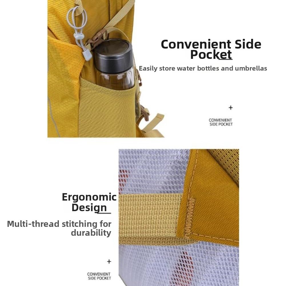 Mochila de senderismo ligera impermeable de 19 L con cubierta