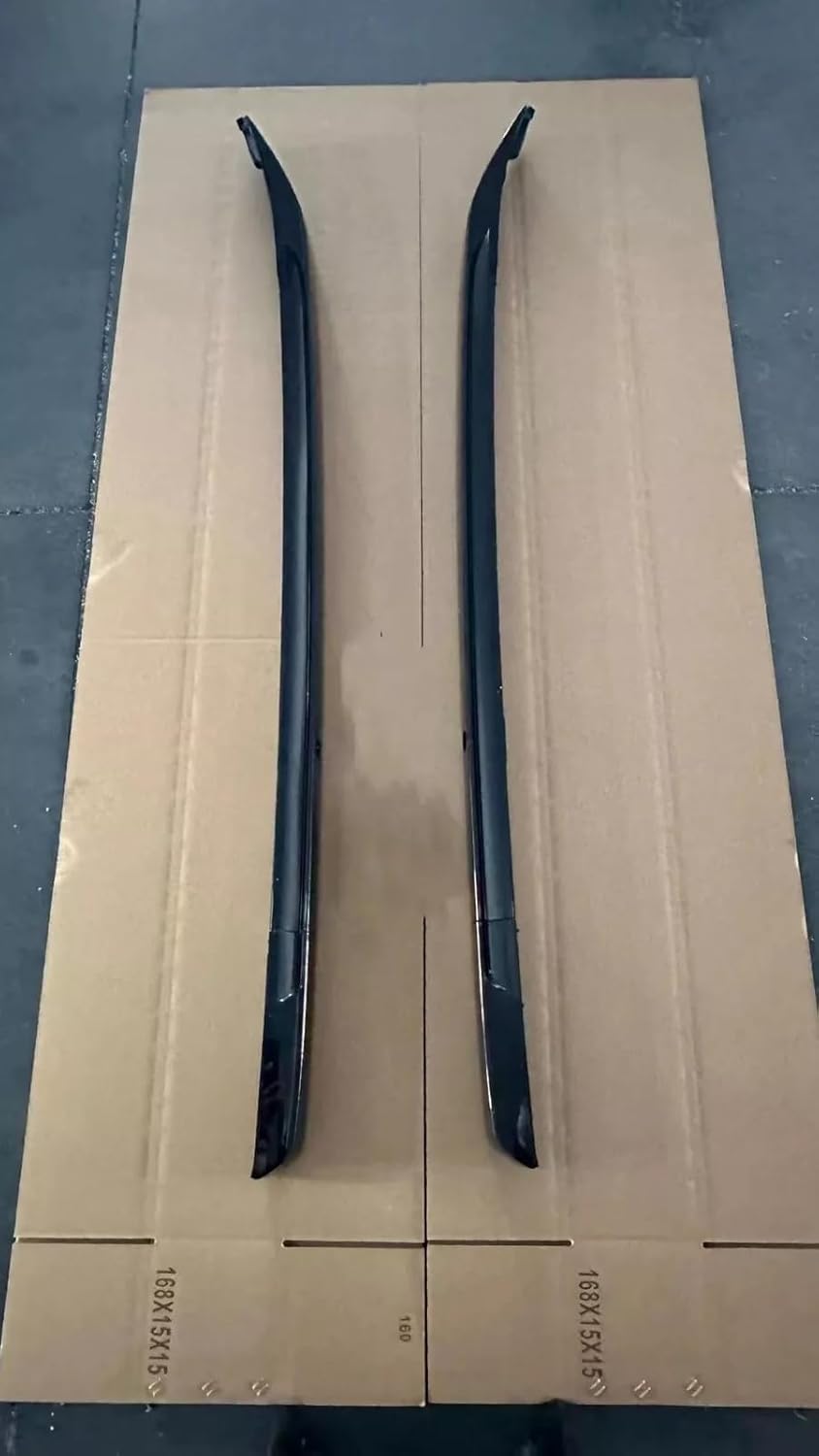 2Pcs Black Roof Rail Racks Side Rail Bars Fits Mitsubishi Triton L200 LC2T 2023-2025