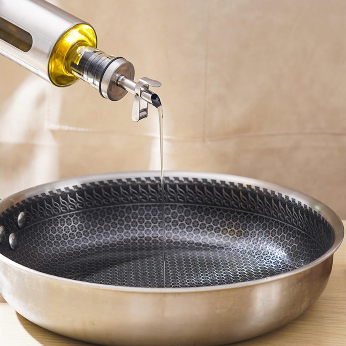 Aceitera Antigoteo Dispensador De Aceite Juego De Tarro For Condimentos De Hotel Con Bandeja, Estante For Mesa De Comedor, Olla For Aceite, Olla For Chile, Olla For Vinagre, Almacenamiento Vinagrera B