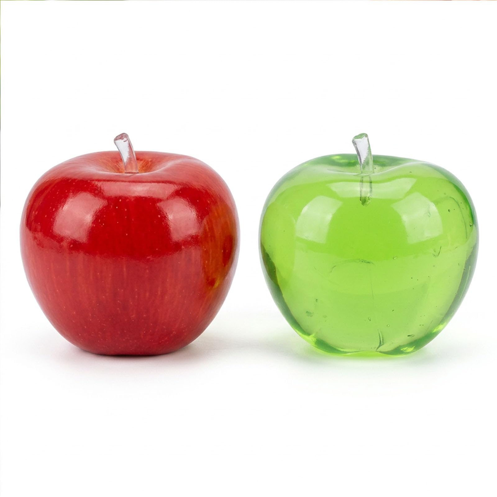 PRVCFZ 2 PCS Apple Squishies, Fruit Squishies, Green and Red Apple Variants, Ideal for Desk Decorators, Relaxation Seekers, and Home Decor Enthusiasts