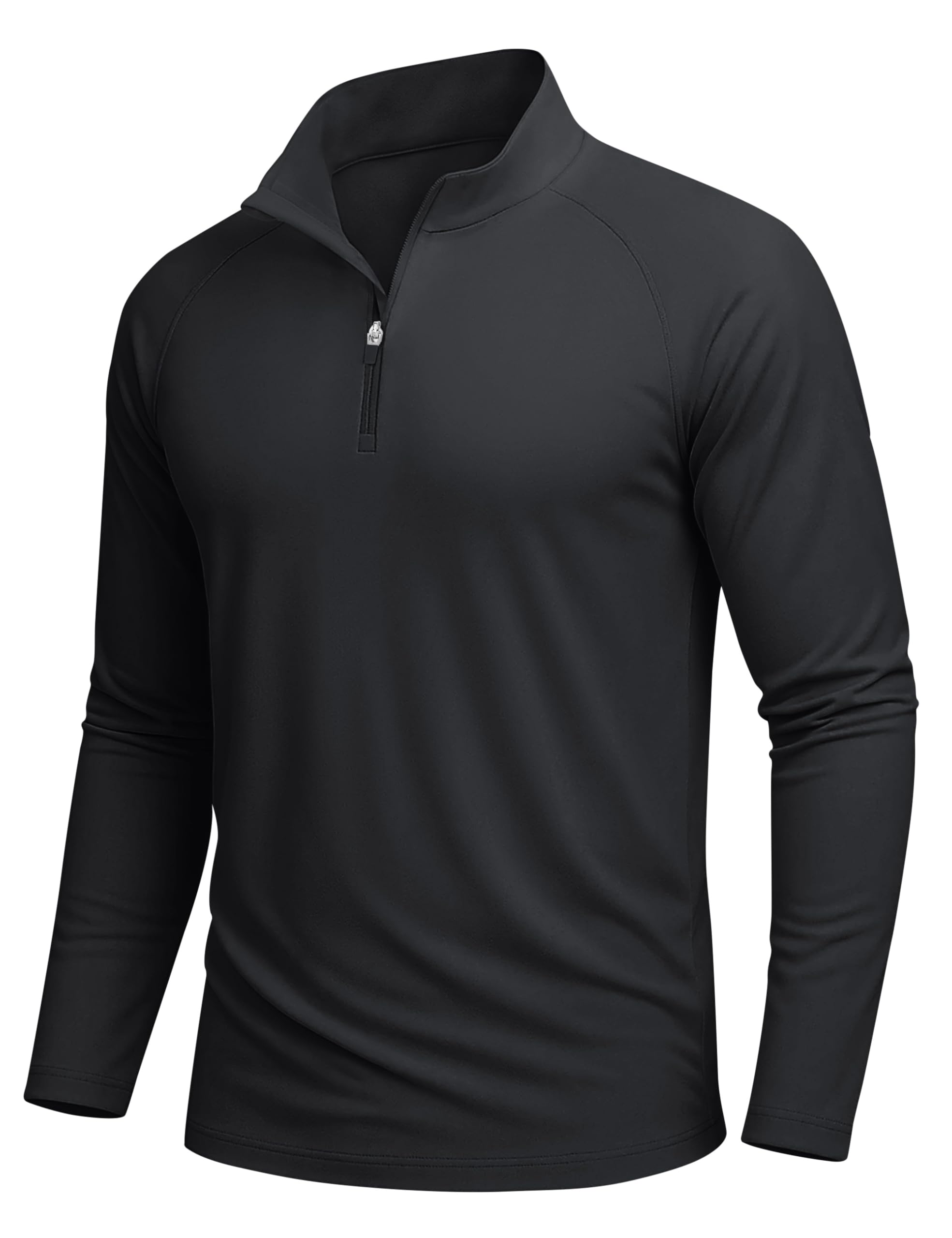 MAGCOMSEN UV Shirt Herren UPF 50+ 1/4 Reißverschluss Funktionsshirt Langarm Rashguard Sportshirt Sweatshirt Longsleeve