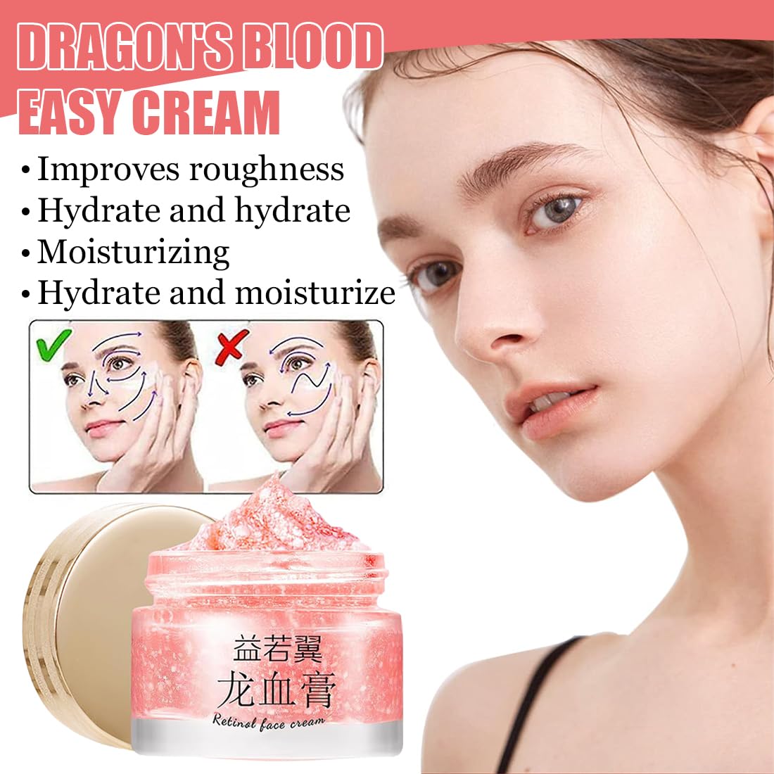 2 sztuki Cream Dragon S Blood, Dragon's Blood Easy Cream, krem wybielający smocze krwi, smoczy krem do twarzy, smoczy krem dla dziewczynek – pielęgnacja nawilżająca i młodzieńczy blask