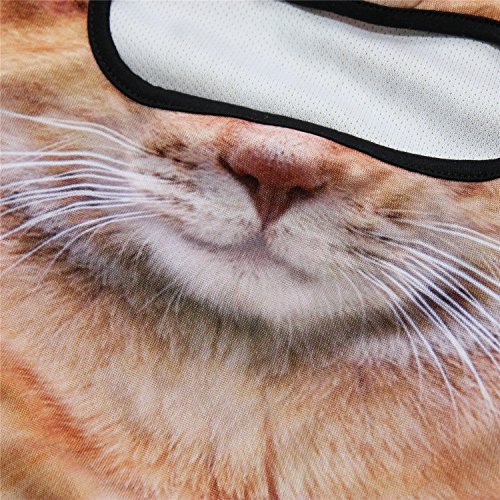 Image of WTACTFUL 3D Animal Ears Balaclava, Breathable Face Mask for Halloween