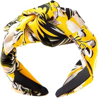 FOMIYES knotted cross headband yoga headband fashion headbands yellow headband knot headwear Knotted Hair Band girls head wear Women Hair Hoop Wide Hair Hoop Fashion Hair Band bow head tie