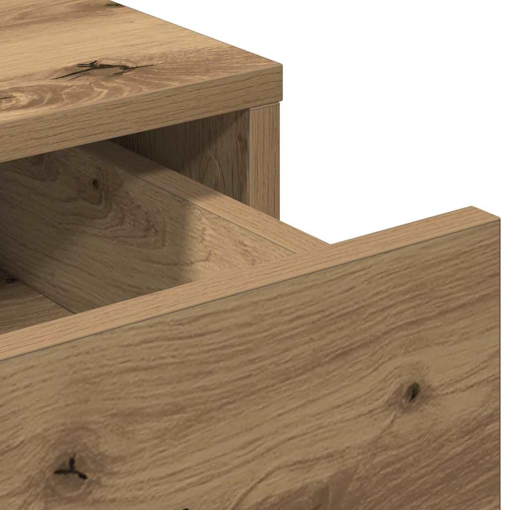 vidaXL Alacena Roble Artisan 40 x 41 x 135 cm Madera de ingeniería | Mucho espacio para tus cosas, Un look moderno que se adapta a cualquier decoración, Hecho de madera elaborada para que dure