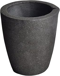 #4 8KG MegaCast, Foundry Clay Graphite Crucibles Black Cup Furnace Torch Melting Casting Refining