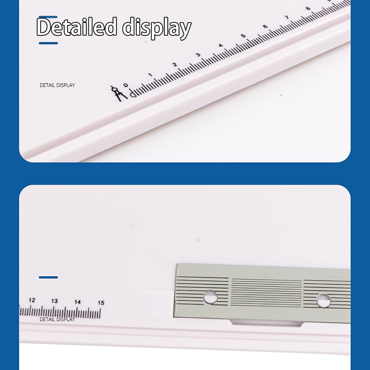 Tavolo da disegno portatile regolabile con righello trasparente, tavolo da disegno di precisione per studenti, ingegneri, artisti e architetti, ideale per misurazioni accurate e progetti creativi