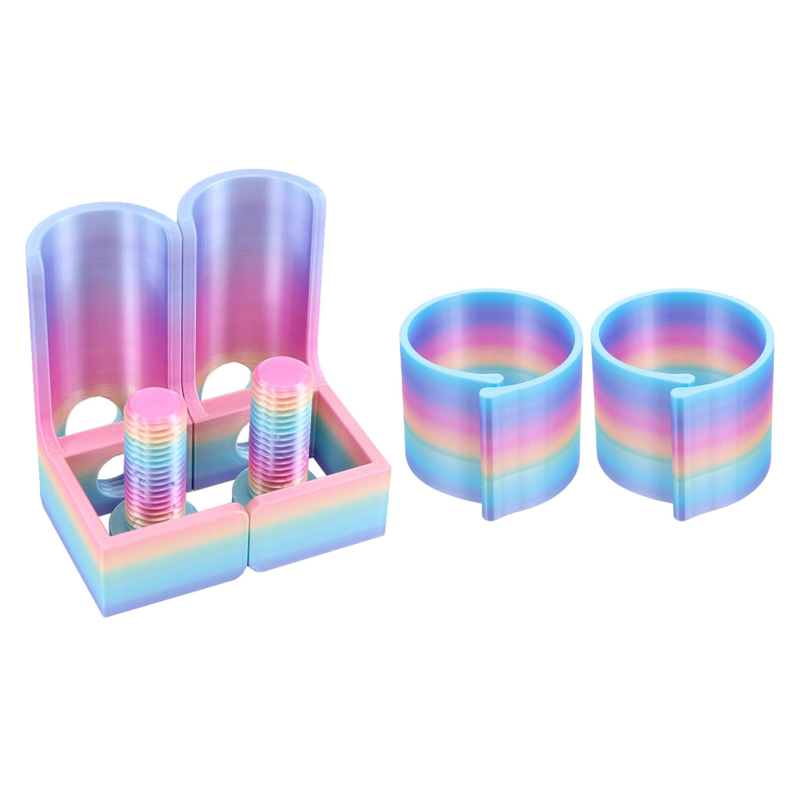 Soporte antivuelco para pintura de gemas y lienzos pequeños, organizador de rodillos, 2 piezas