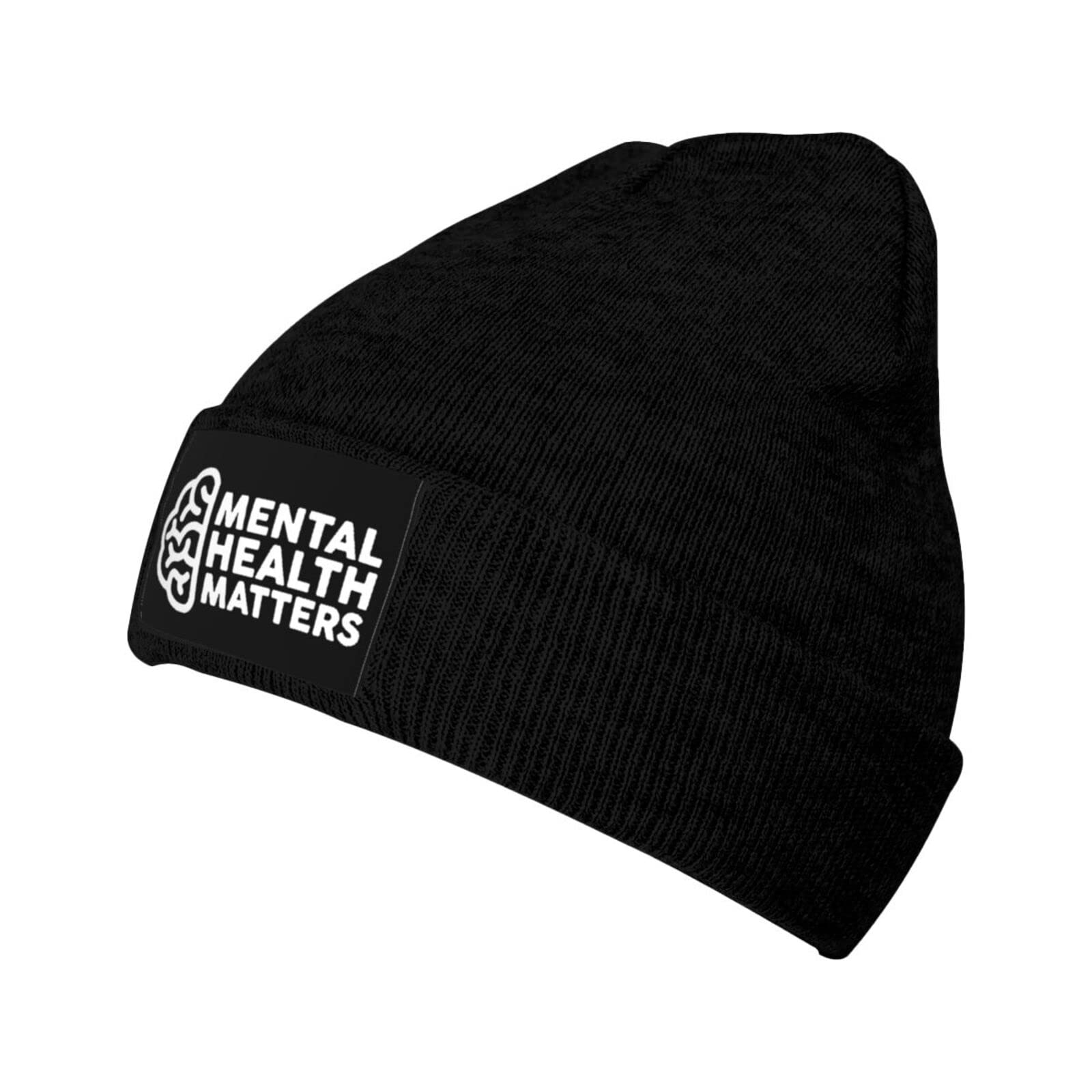 YINGD Warm Beanie Hat Mental Health Matters Knit Hat Unisex Winter Hat Warm Breathable Thick Beanies for Men Women