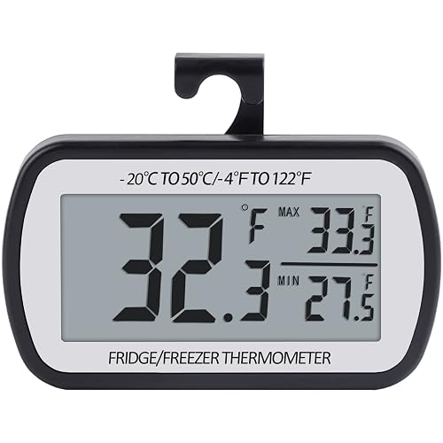AEVETE Digital Fridge Thermometer for Freezer