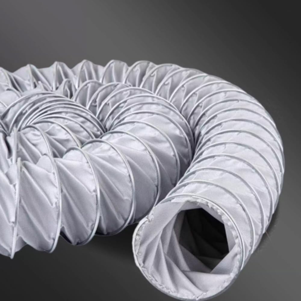 Tubo Aire Acondicionado Manguera De Escape Para Ventilador Con 2 Abrazaderas Manguera De Ventilación Evacuación De Humos 100/150/275/500mm(L-2m/6.56ft,450mm(17 3/4"))