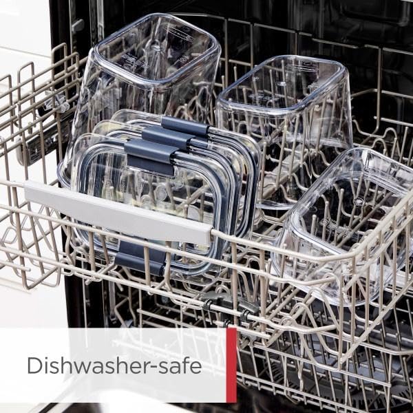Image of Rubbermaid Brilliance Pantry, Clear and Airtight Food and Pantry Storage Containers two sets of 7 pieces (14 piece set total)